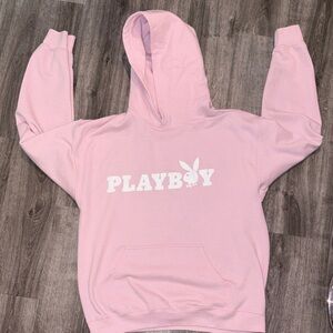 Playboy Light Pink Hoodie with Logo